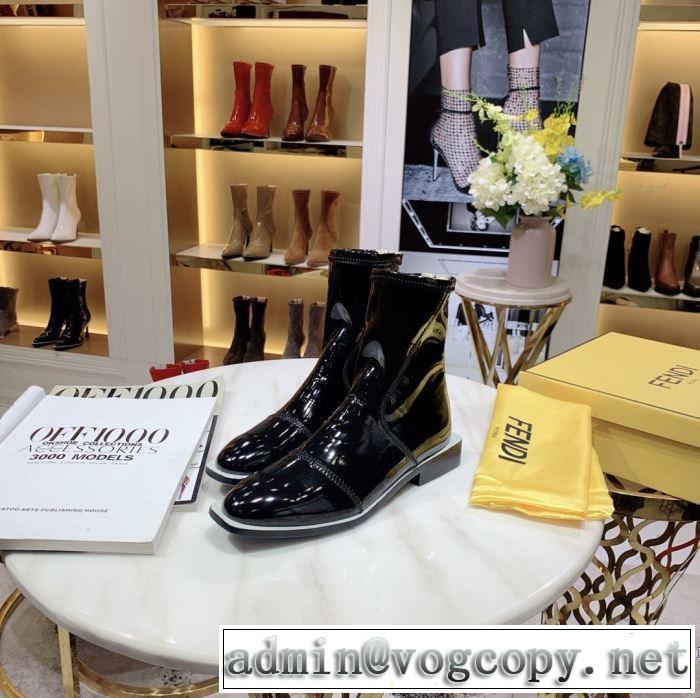 2019秋冬人気色おすすめ レザーブーツ 多色可選 フェンディ秋トレンドの新定番  FENDI 人気ブランドの新作秋冬トレンド