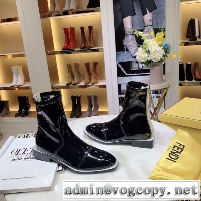 2019秋冬人気色おすすめ レザーブーツ 多色可選 フェンディ秋トレンドの新定番  FENDI 人気ブランドの新作秋冬トレンド