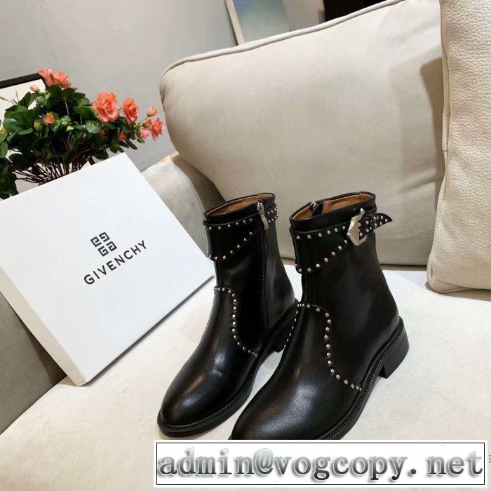 2色可選 【2019秋冬】今きてる最先端ブランド ジバンシー GIVENCHY秋トレンドの新定番  レザーブーツ 現在流行中のおすすめ人気