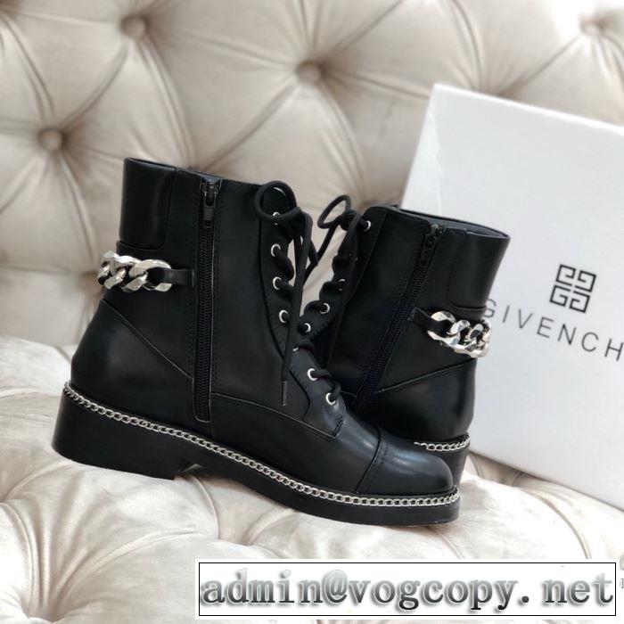 オシャレスタイルが今年流 ジバンシー 2019-20秋冬取り入れやすい GIVENCHY レザーブーツ おしゃれ感度が高い秋冬トレンド