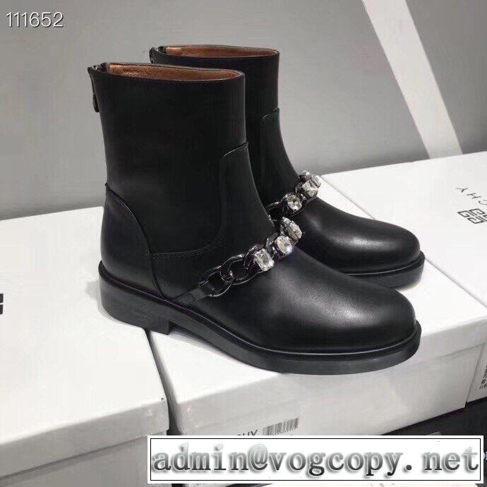 先取り 2019/2020秋冬ファッション ジバンシー GIVENCHY 最新作おすすめしたい秋冬 レザーブーツ 寒い季節トレンド上品