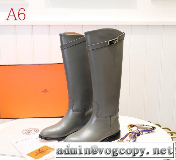 2019秋冬最重要アイテム 多色可選 レザーブーツ ファッション上級者向け エルメス HERMES 素敵続くトレンド