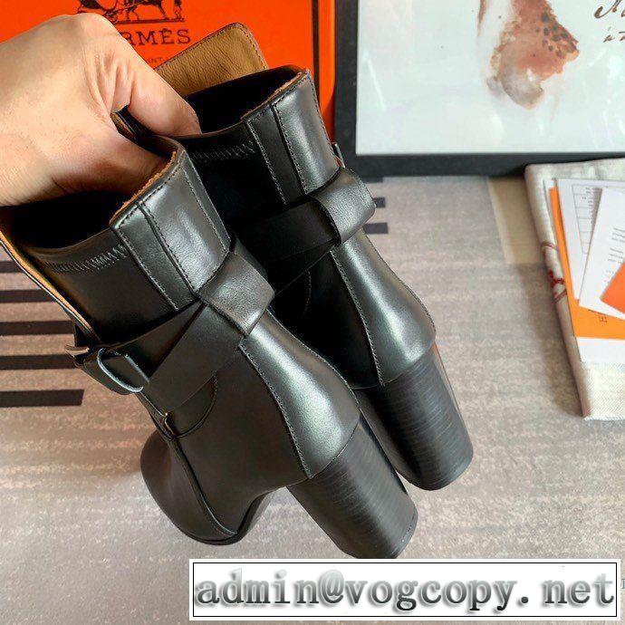 人気ファッション雑誌でも掲載 レザーブーツ 最重要！2019秋冬トレンド エルメス HERMES 最新トレンドコーデおすすめ