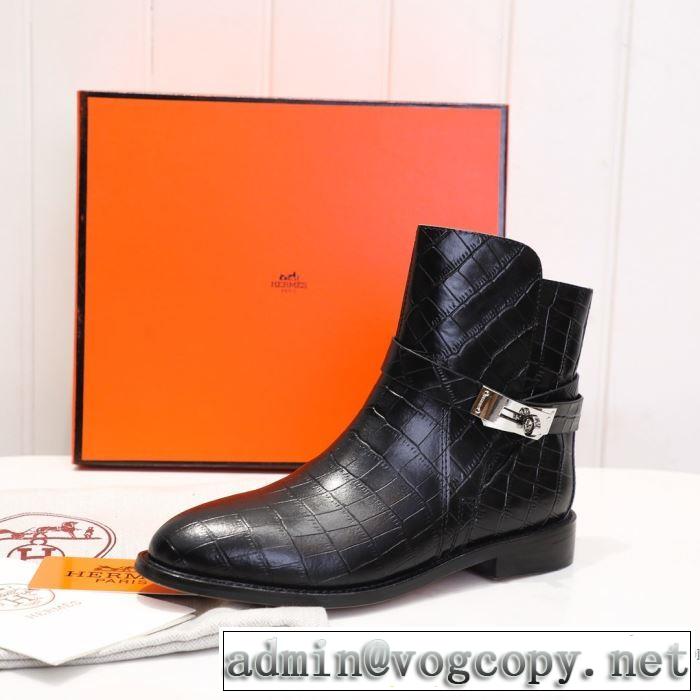 2色可選 レザーブーツ 機能性が良くブランド新品 エルメス 2019-2020秋冬のファッション HERMES 使いやすさのトレンド