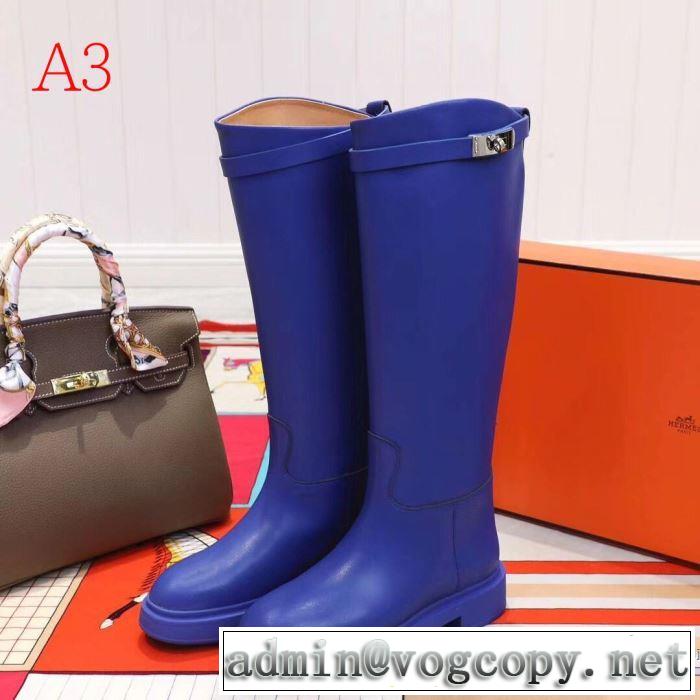 多色可選HERMES おしゃれさんはいち早く取り レザーブーツ 2019秋、イチオシ上品 エルメス  新作アイテムが今年流