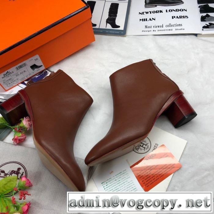 秋冬から人気継続中 レザーブーツ エルメス 最速2019秋冬トレンドブランド HERMES 今年らしい新しい人気色
