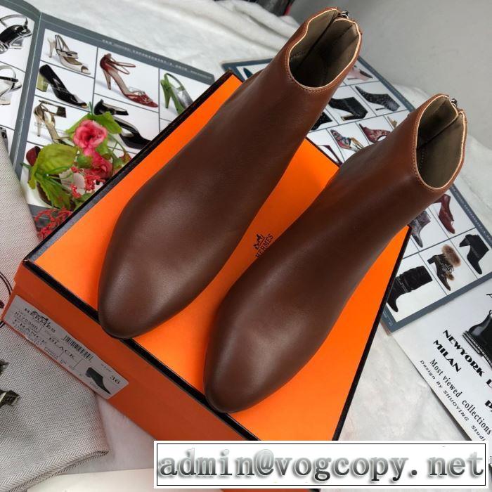 秋冬から人気継続中 レザーブーツ エルメス 最速2019秋冬トレンドブランド HERMES 今年らしい新しい人気色