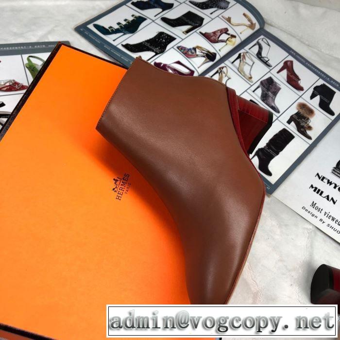 秋冬から人気継続中 レザーブーツ エルメス 最速2019秋冬トレンドブランド HERMES 今年らしい新しい人気色