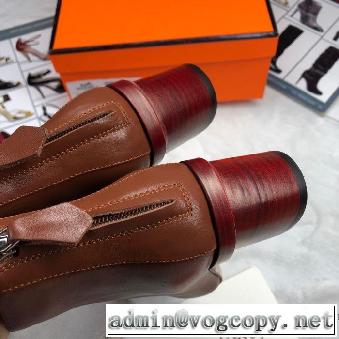 秋冬から人気継続中 レザーブーツ エルメス 最速2019秋冬トレンドブランド HERMES 今年らしい新しい人気色