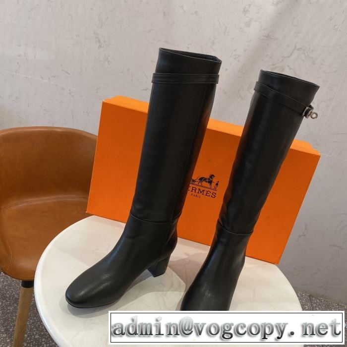 2色可選 レザーブーツ おススメの秋冬アイテムをCHECK エルメス 今季トレンドをうまく取り HERMES 2019トレンドファッション新品