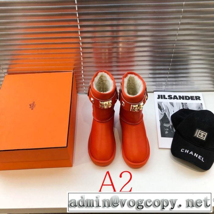 2色可選 最新作おすすめしたい秋冬 エルメス 寒い季節トレンド上品 HERMES 先取り 2019/2020秋冬ファッション レザーブーツ