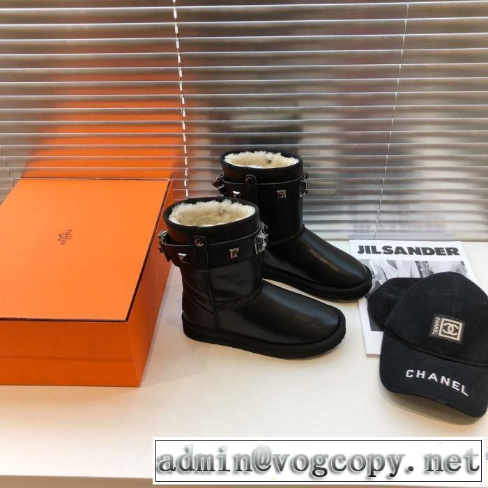 2色可選 最新作おすすめしたい秋冬 エルメス 寒い季節トレンド上品 HERMES 先取り 2019/2020秋冬ファッション レザーブーツ