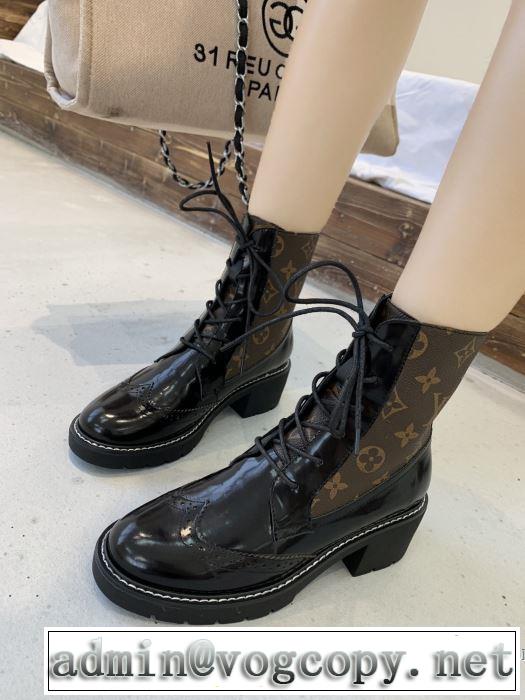 レザーブーツ 3色可選 秋服コーデ2019年版 ルイ ヴィトン 秋にはやる最新作を先取り LOUIS VUITTON  さわやかに新品おすすめ