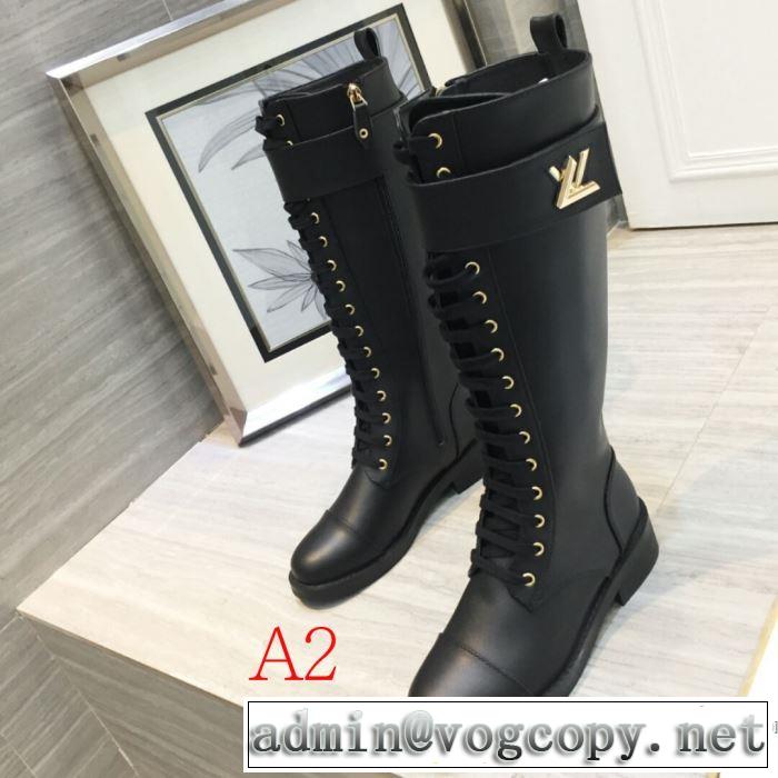 2色可選 LOUIS VUITTON ヒットする秋冬コレクション ルイ ヴィトン  2019トレンドアイテム激安 レザーブーツ おすすめする注目トレンド