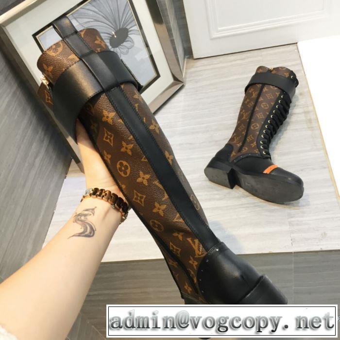 2色可選 LOUIS VUITTON ヒットする秋冬コレクション ルイ ヴィトン  2019トレンドアイテム激安 レザーブーツ おすすめする注目トレンド