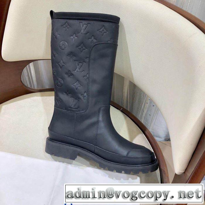 3色可選 ルイ ヴィトン 機能性が良くブランド新品 LOUIS VUITTON 使いやすさのトレンド レザーブーツ 2019-2020秋冬のファッション