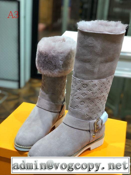 レザーブーツ 多色可選 2019秋冬人気色おすすめ ルイ ヴィトン カジュアルコーデオシャレ LOUIS VUITTON 優しい色味がかわいい