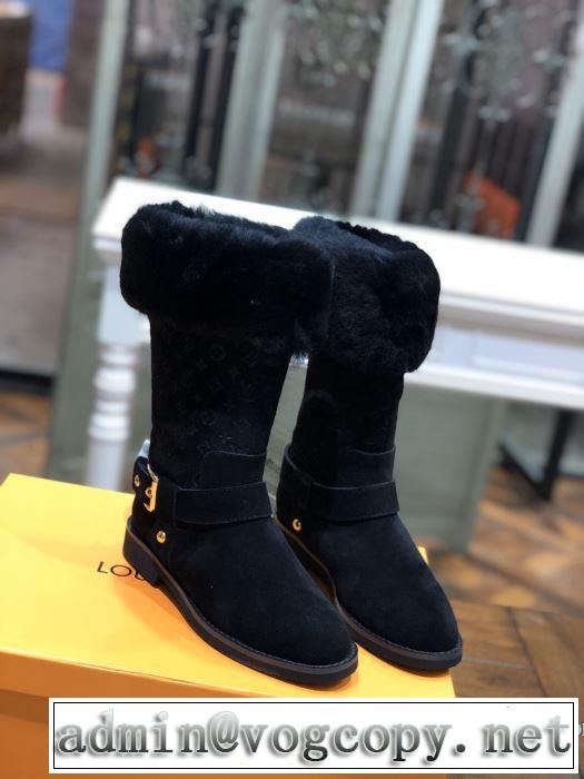 レザーブーツ 多色可選 2019秋冬人気色おすすめ ルイ ヴィトン カジュアルコーデオシャレ LOUIS VUITTON 優しい色味がかわいい
