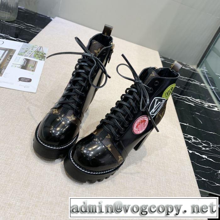 ルイ ヴィトン秋こそ楽しめるアイテム 3色可選  LOUIS VUITTON 今年らしいおすすめ新品 レザーブーツ 2019秋断然ブランド推し