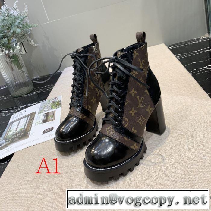 秋冬にお世話になる定番 多色可選 ルイ ヴィトン LOUIS VUITTON 優しいのに存在感 レザーブーツ 【最新】2019年秋冬のトレンド速報