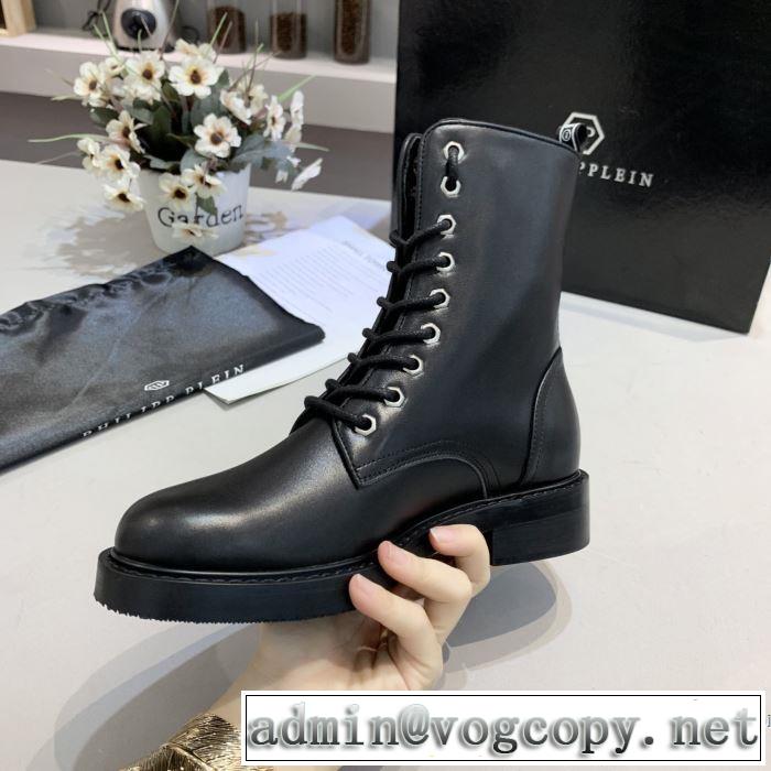 レザーブーツ 今年注目すべき秋冬ファッション フィリッププレインヒットする秋冬コレクション  PHILIPP PLEIN 2019トレンドアイテム激安