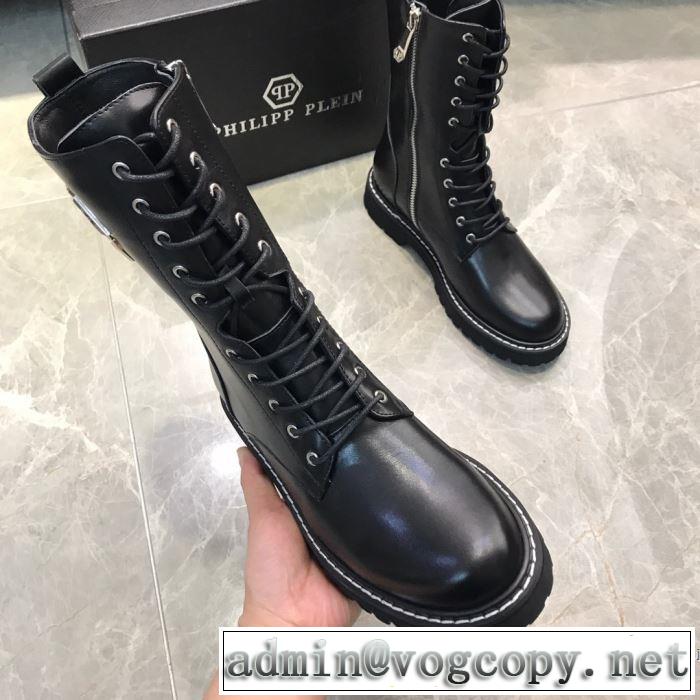 秋冬もちろん主役級 フィリッププレイン 大人かわいい秋冬コーデを楽しみ PHILIPP PLEIN 2019秋のファッショントレンドはこれ レザーブーツ