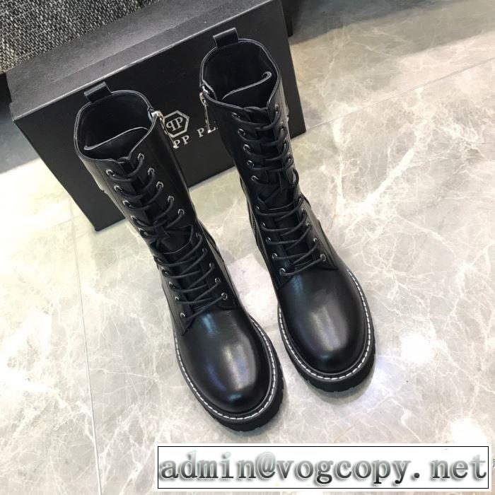 秋冬もちろん主役級 フィリッププレイン 大人かわいい秋冬コーデを楽しみ PHILIPP PLEIN 2019秋のファッショントレンドはこれ レザーブーツ