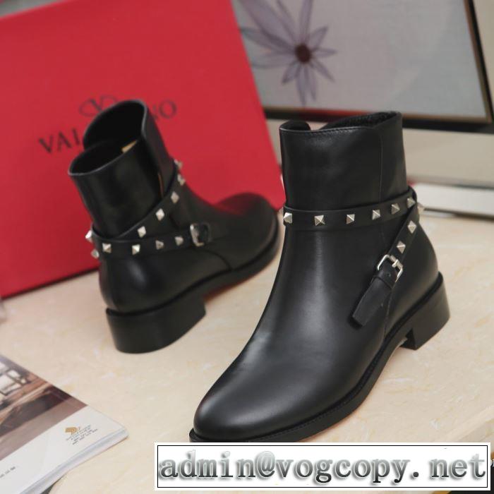 2色可選 気になる2019年秋のファッション ヴァレンティノ今から取り入れられるトレンド  VALENTINO レザーブーツ 活躍するトレンドアイテム