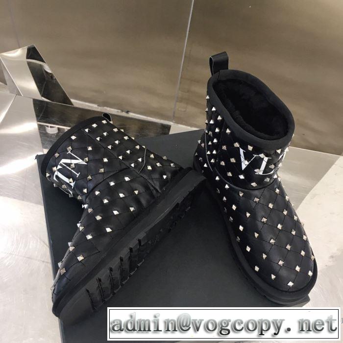 2色可選 サイズのよさを感じる新作 レザーブーツ 今年の流行りファション ヴァレンティノ VALENTINO 【2019秋冬トレンド】押さえておきたい