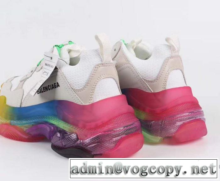 4色可選 ランニングシューズ  大人カジュアル夏ファッション2019 魅力的なカラー使い バレンシアガ BALENCIAGA