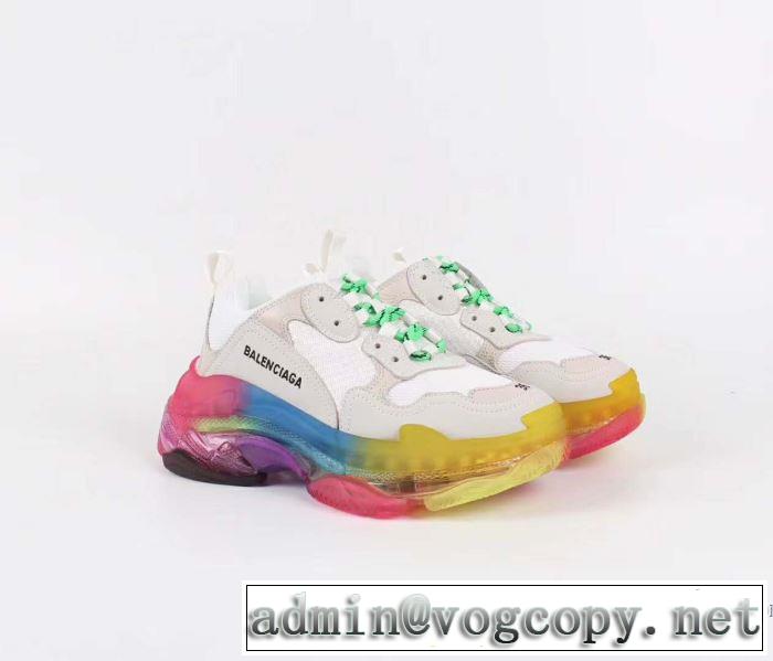 4色可選 ランニングシューズ  大人カジュアル夏ファッション2019 魅力的なカラー使い バレンシアガ BALENCIAGA