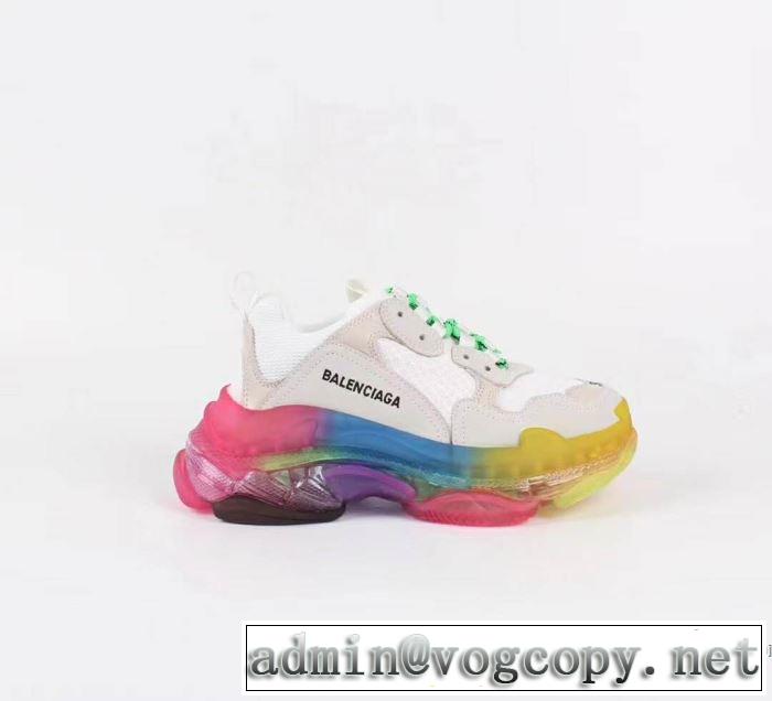 4色可選 ランニングシューズ  大人カジュアル夏ファッション2019 魅力的なカラー使い バレンシアガ BALENCIAGA