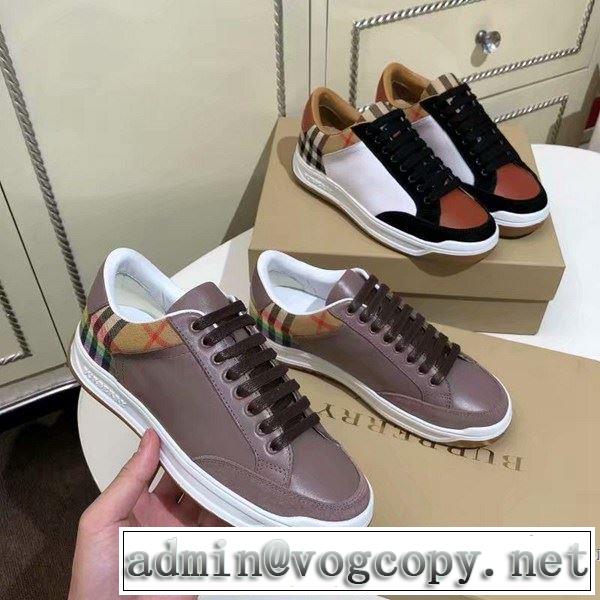 バーバリー BURBERRY カジュアルシューズ 2色可選 2019年春夏のトレンドアイテム 高級感が好評です
