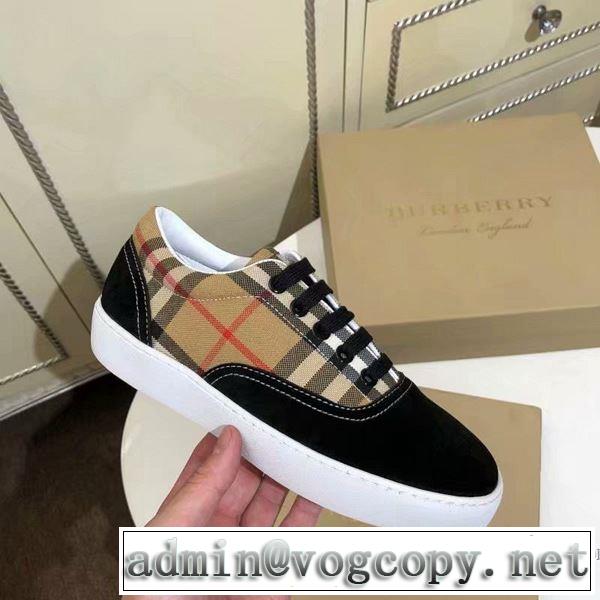 最新のトレンドブランド人気的 2019年春夏シーズンの人気 バーバリー BURBERRY カジュアルシューズ 2色可選