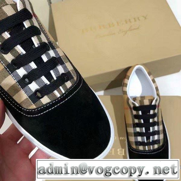 最新のトレンドブランド人気的 2019年春夏シーズンの人気 バーバリー BURBERRY カジュアルシューズ 2色可選