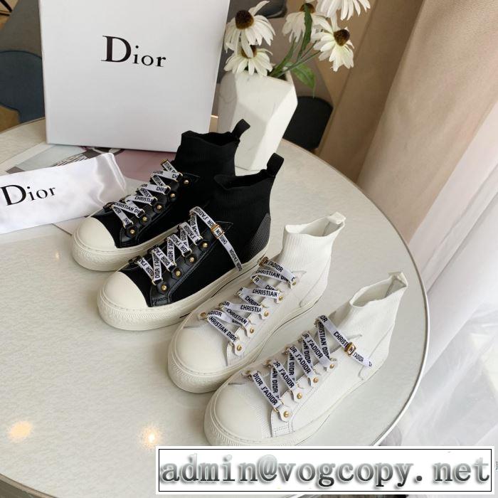 ハイトップシューズ 2色可選 2019春夏の大注目トレンド まずは定番！人気アイテム ディオール DIOR