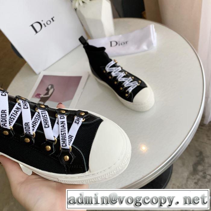 ハイトップシューズ 2色可選 2019春夏の大注目トレンド まずは定番！人気アイテム ディオール DIOR