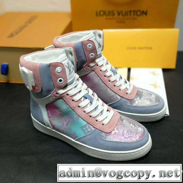 2019春夏のトレンド新商品 夏先に大活躍する ルイ ヴィトン LOUIS VUITTON ハイトップシューズ 2色可選 男女兼用