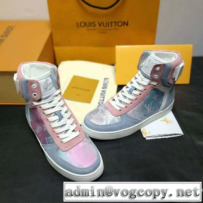 2019春夏のトレンド新商品 夏先に大活躍する ルイ ヴィトン LOUIS VUITTON ハイトップシューズ 2色可選 男女兼用