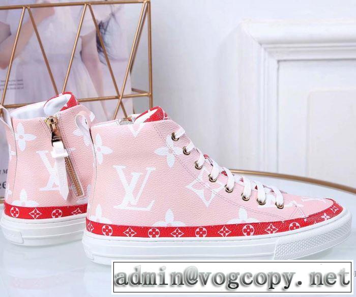 ハイトップシューズ 2色可選 《2019年》今、注目のストリート 特に夏は人気アイテム ルイ ヴィトン LOUIS VUITTON