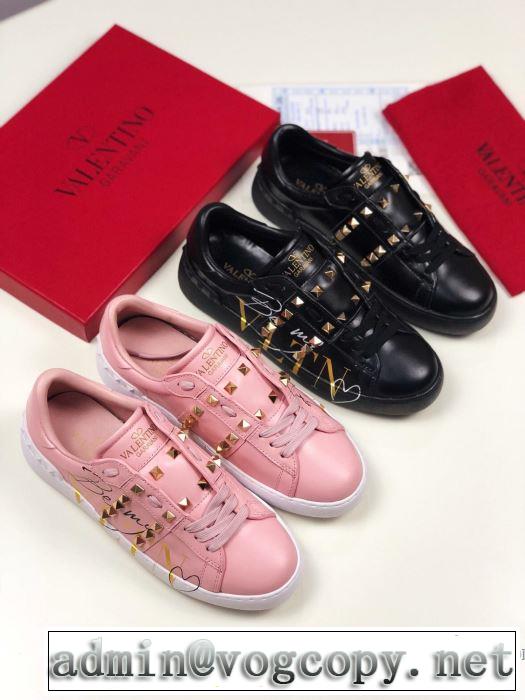 2019年春夏流行ファッション 大人の可愛さを引き立て ヴァレンティノ VALENTINO ランニングシューズ 2色可選