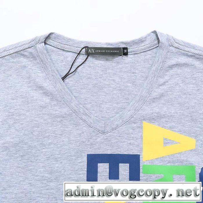 春夏の流行りトップス きれいめ上品に ARMANI アルマーニ 半袖Tシャツ 3色可選