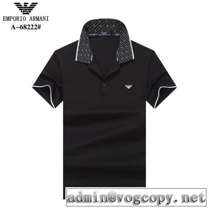 半袖Tシャツ 4色可選 夏の王道　適度な上品さ 2019即旬な装いに ARMANI アルマーニ