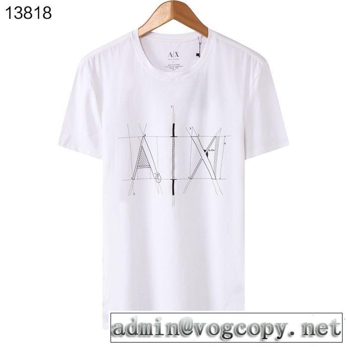 4色可選 今っぽいトレンド 優しげ人気アイテム ARMANI アルマーニ 半袖Tシャツ