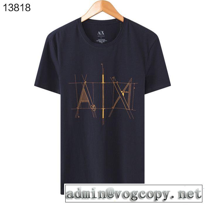 4色可選 今っぽいトレンド 優しげ人気アイテム ARMANI アルマーニ 半袖Tシャツ