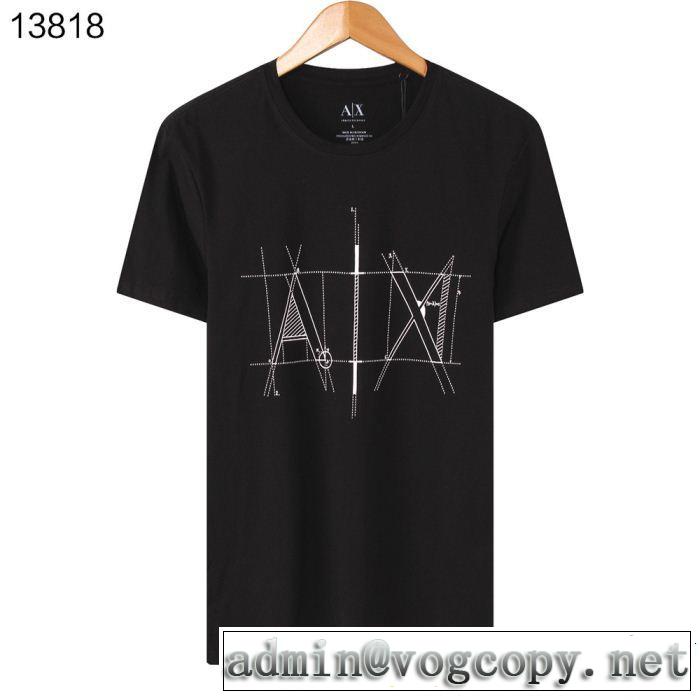4色可選 今っぽいトレンド 優しげ人気アイテム ARMANI アルマーニ 半袖Tシャツ