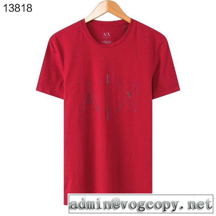 4色可選 今っぽいトレンド 優しげ人気アイテム ARMANI アルマーニ 半袖Tシャツ
