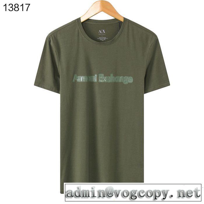 ARMANI アルマーニ 半袖Tシャツ 4色可選 季節をまたい新作アイテム 鮮度が手に入る