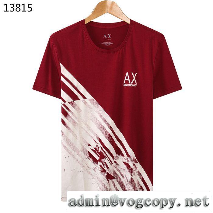 スタイルアップ効果 ARMANI アルマーニ 半袖Tシャツ 4色可選 サラサラの着心地