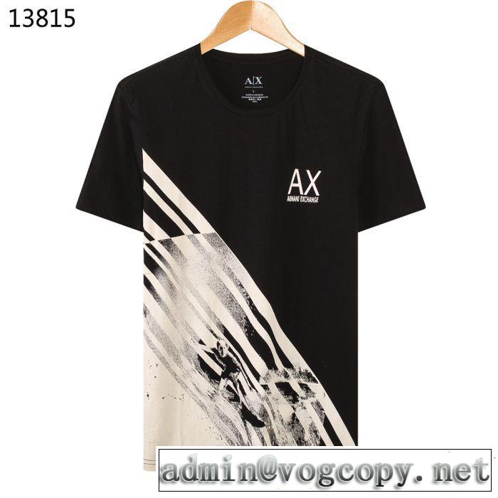 スタイルアップ効果 ARMANI アルマーニ 半袖Tシャツ 4色可選 サラサラの着心地